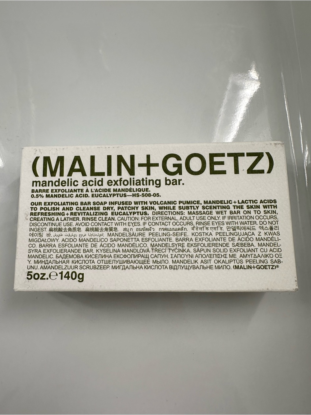 MALIN+GOETZ Mandelic Acid Exfoliating Bar Soap 5oz